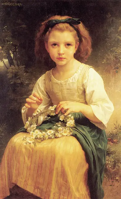Child Braiding a Crown William-Adolphe Bouguereau